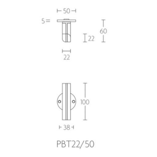 Piet Boon TWO deurkruk PBT22/50 - Afbeelding 3