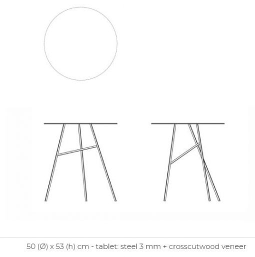 Interni Mikado tripode bijzettafel - Afbeelding 6