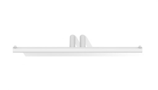 Mikado dubbele toiletrolhouder mat wit - Afbeelding 2