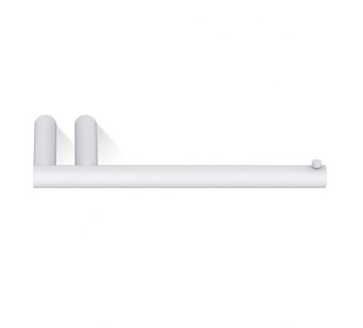 Mikado toilet paper holder single matt white - Image 2