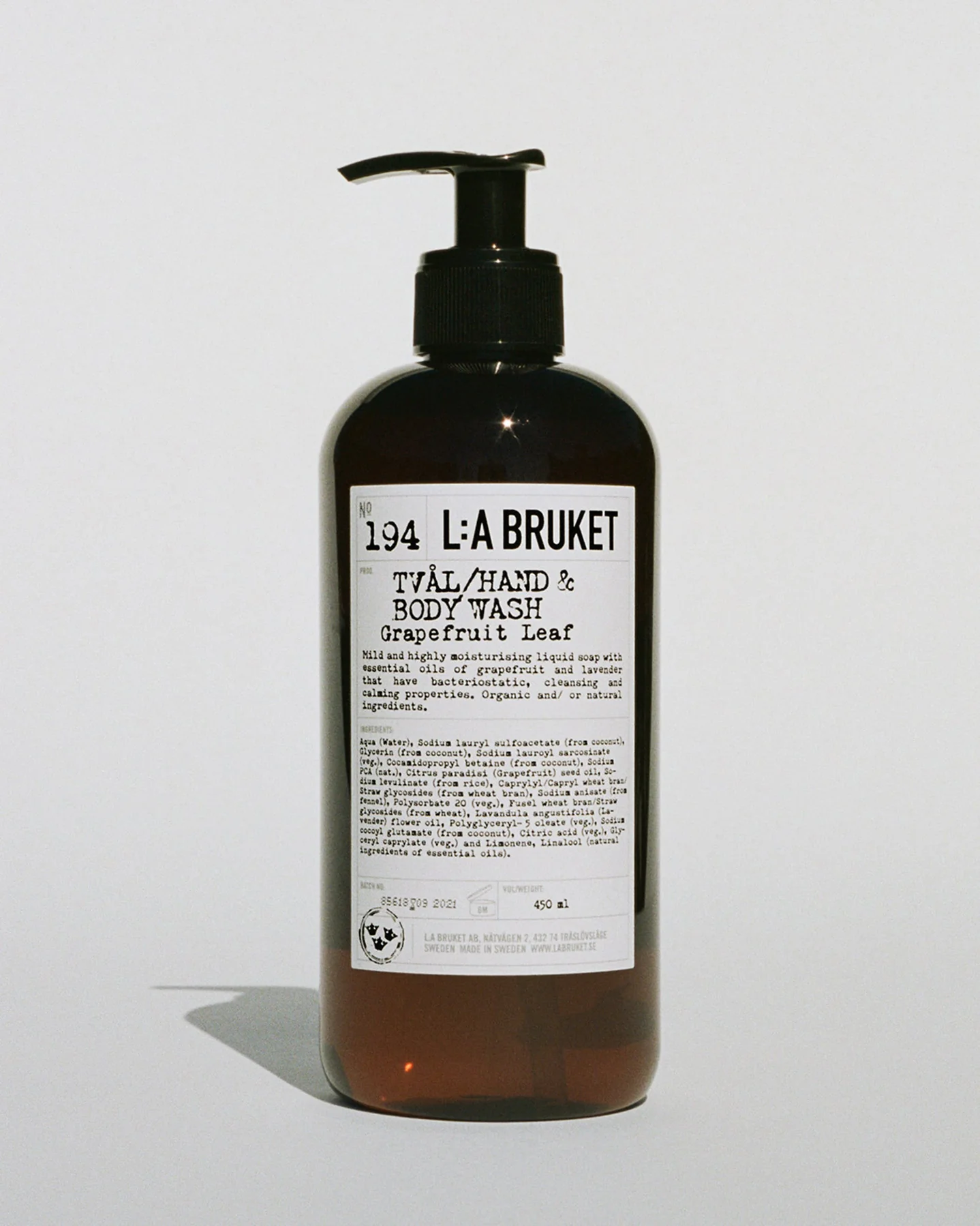 L:A Bruket Liquid Soap Grapefruit Leaf