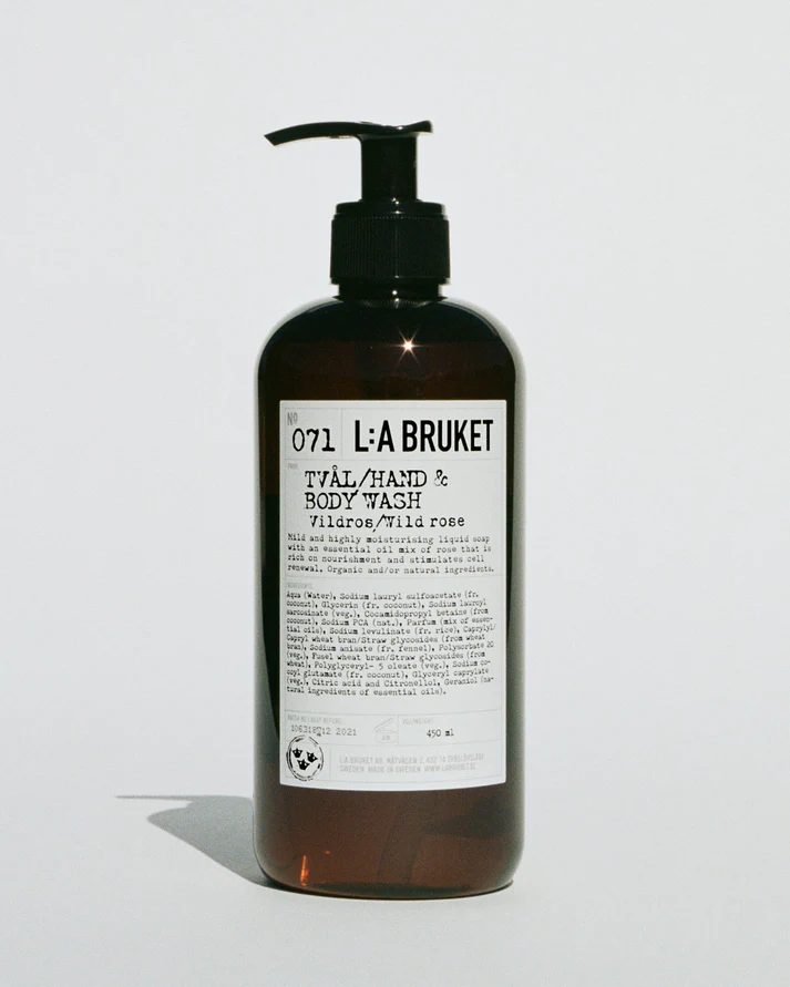 L:A Bruket Liquid Soap Wild Rose
