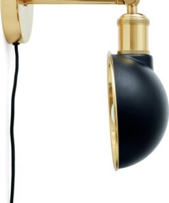 Menu Walker Ceiling/Wall Lamp, Short, Black