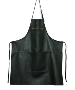 Dutchdeluxes - Leren Schort - Perfo zwart